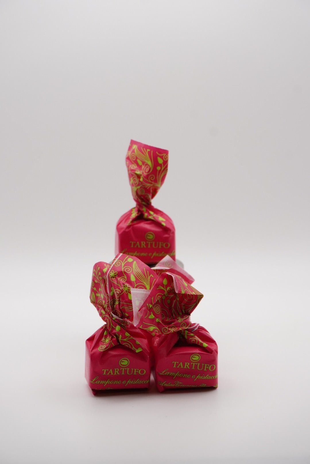 Lampone and Pistachio Tartuffes