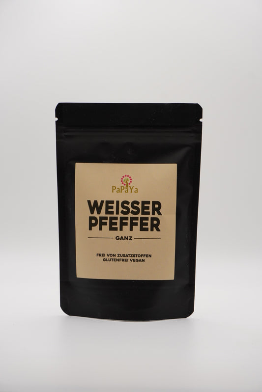 Weißer Pfeffer ganz